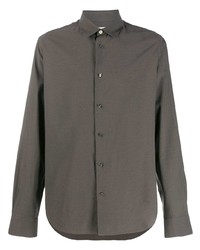 Мужская темно-серая рубашка с длинным рукавом от Paul Smith