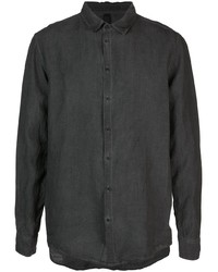 Мужская темно-серая рубашка с длинным рукавом от Poème Bohémien