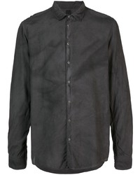 Мужская темно-серая рубашка с длинным рукавом от Poème Bohémien