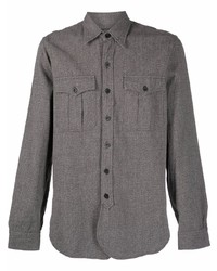 Мужская темно-серая рубашка с длинным рукавом от Ralph Lauren RRL
