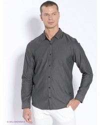 Мужская темно-серая рубашка с длинным рукавом от SALSA