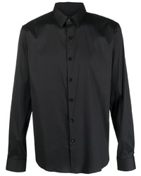 Мужская темно-серая рубашка с длинным рукавом от Sandro