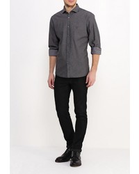 Мужская темно-серая рубашка с длинным рукавом от Strellson