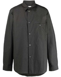 Мужская темно-серая рубашка с длинным рукавом от Studio Nicholson
