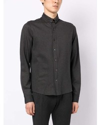 Мужская темно-серая рубашка с длинным рукавом от Private Stock