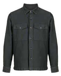 Мужская темно-серая рубашка с длинным рукавом от Tom Ford