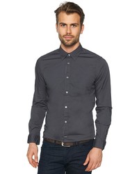 Мужская темно-серая рубашка с длинным рукавом от Tom Tailor