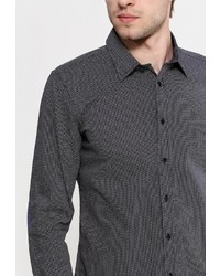 Мужская темно-серая рубашка с длинным рукавом от Top Secret