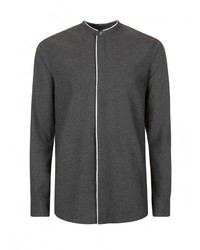 Мужская темно-серая рубашка с длинным рукавом от Topman