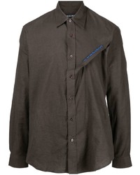 Мужская темно-серая рубашка с длинным рукавом от Y/Project