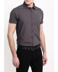 Мужская темно-серая рубашка с коротким рукавом от Brave Soul