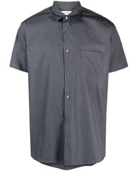 Мужская темно-серая рубашка с коротким рукавом от Comme Des Garcons SHIRT