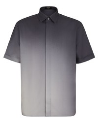 Мужская темно-серая рубашка с коротким рукавом от Fendi