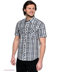 Мужская темно-серая рубашка с коротким рукавом от FiNN FLARE