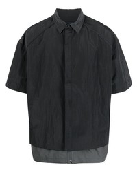 Мужская темно-серая рубашка с коротким рукавом от Juun.J