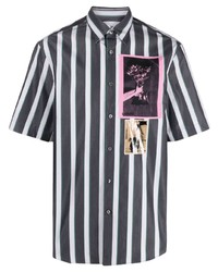 Мужская темно-серая рубашка с коротким рукавом от Lanvin