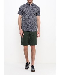 Мужская темно-серая рубашка с коротким рукавом от Modis