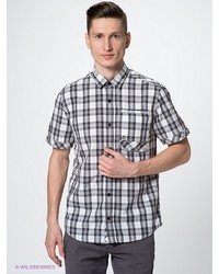 Мужская темно-серая рубашка с коротким рукавом от s.Oliver