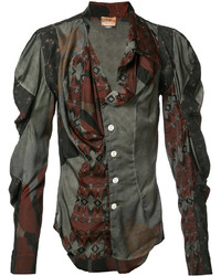 Женская темно-серая рубашка с принтом от Vivienne Westwood