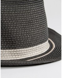 Мужская темно-серая соломенная шляпа от Esprit