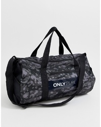 Женская темно-серая спортивная сумка из плотной ткани с принтом от Only Play