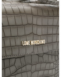 Темно-серая сумка-мешок от Love Moschino