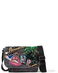 Женская темно-серая сумка с украшением от Marc Jacobs