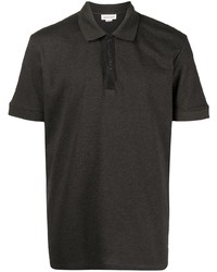 Мужская темно-серая футболка-поло от Alexander McQueen