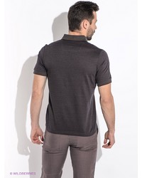 Мужская темно-серая футболка-поло от Alfred Muller