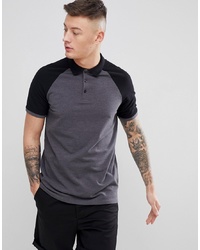 Мужская темно-серая футболка-поло от ASOS DESIGN