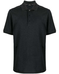Мужская темно-серая футболка-поло от Brioni