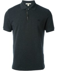 Мужская темно-серая футболка-поло от Burberry