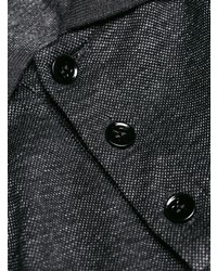 Мужская темно-серая футболка-поло от Saint Laurent