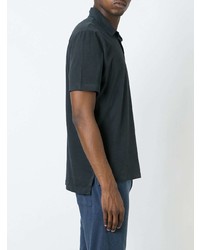 Мужская темно-серая футболка-поло от James Perse