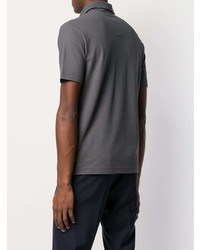 Мужская темно-серая футболка-поло от Zanone