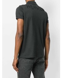 Мужская темно-серая футболка-поло от Saint Laurent