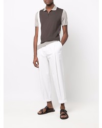 Мужская темно-серая футболка-поло от Corneliani