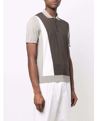 Мужская темно-серая футболка-поло от Corneliani