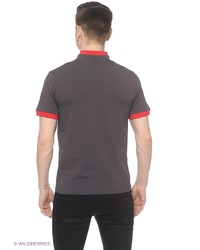 Мужская темно-серая футболка-поло от D.S