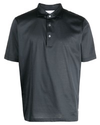 Мужская темно-серая футболка-поло от D4.0