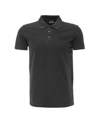 Мужская темно-серая футболка-поло от EA7