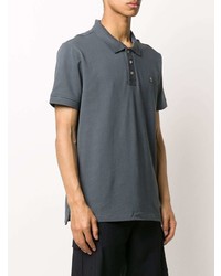 Мужская темно-серая футболка-поло от Moose Knuckles