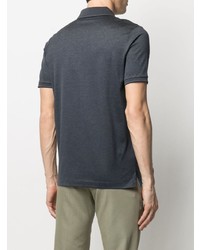 Мужская темно-серая футболка-поло от Paul & Shark