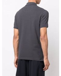 Мужская темно-серая футболка-поло от Barbour