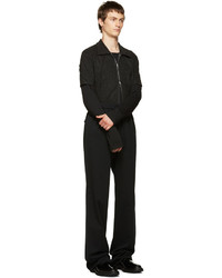 Мужская темно-серая футболка-поло от Yang Li