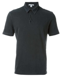 Мужская темно-серая футболка-поло от James Perse