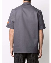 Мужская темно-серая футболка-поло от Heron Preston