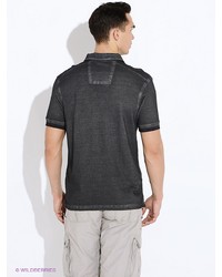 Мужская темно-серая футболка-поло от LERROS