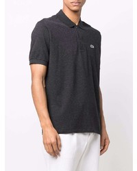 Мужская темно-серая футболка-поло от Lacoste
