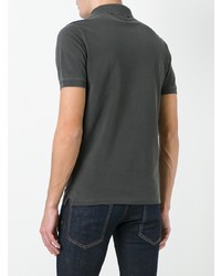 Мужская темно-серая футболка-поло от Stone Island